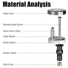 2PCS Toilet Seat Cover Fixing Bolts Expansion Screws Universal Accessories