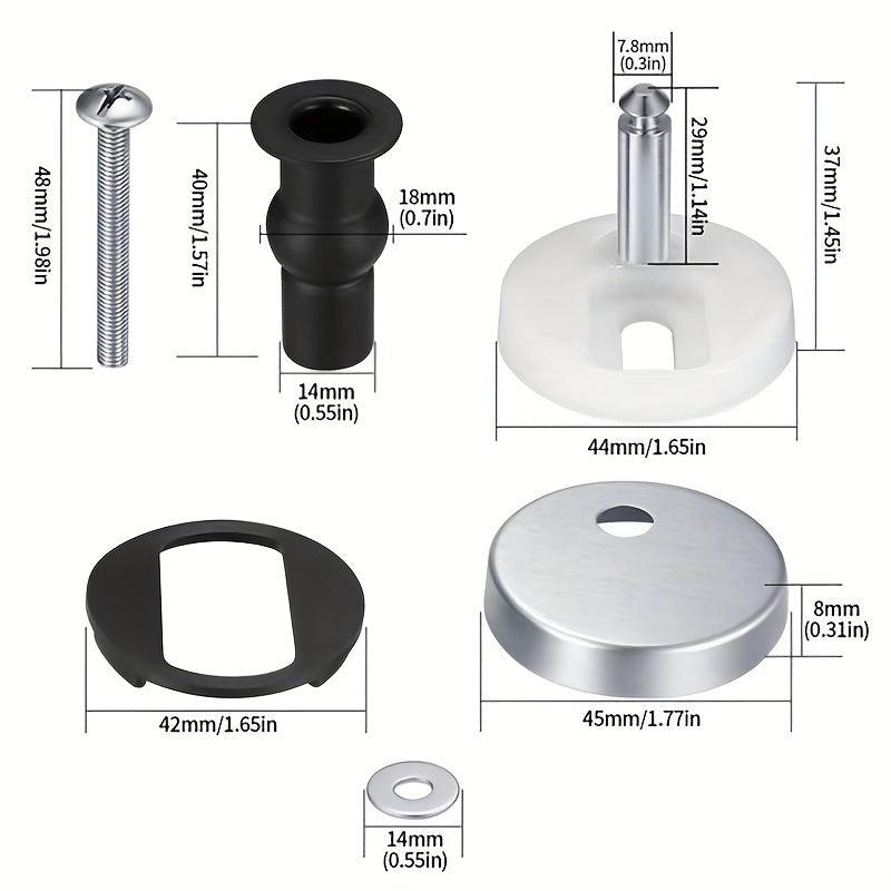 2PCS Toilet Seat Cover Fixing Bolts Expansion Screws Universal Accessories
