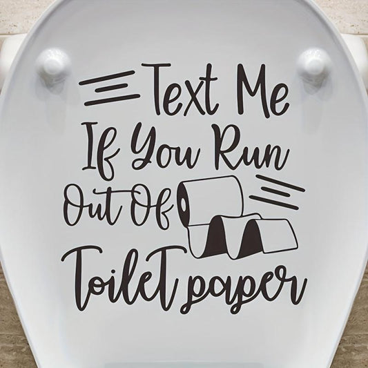 Funny Toilet Sticker Self-adhesive Toilet Lid Decal Bathroom Decor