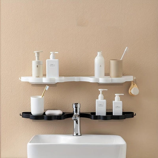 Wing Shape Shower Corner Caddy with Hooks