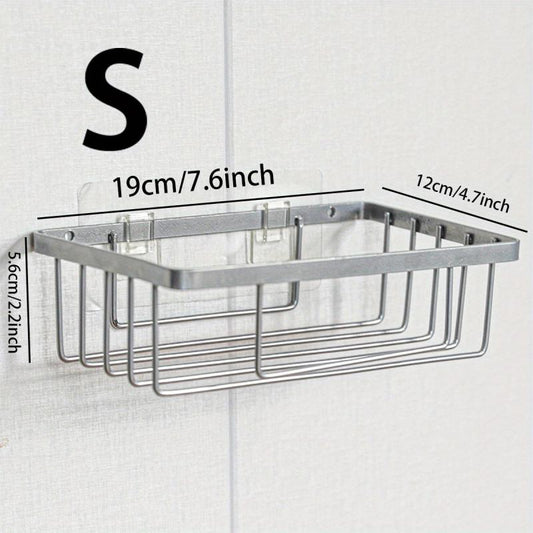 Wall Mounted Bathroom Storage Rack Hanging Shelf Organizer
