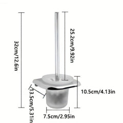 Stainless Steel Toilet Brush Holder for Home Hotel Bathroom