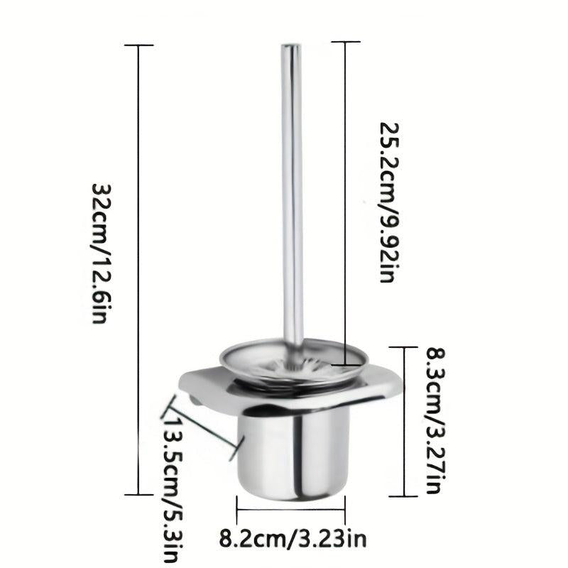 Stainless Steel Toilet Brush Holder for Home Hotel Bathroom