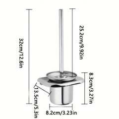 Stainless Steel Toilet Brush Holder for Home Hotel Bathroom