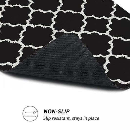 Geometric Pattern Stair Treads Non Slip Carpet Mat 76 X 20 Indoor Stair Runners