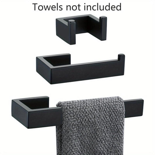 Stylish Stainless Steel Towel Rack with Hanging Hooks