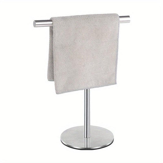Stainless Steel T-shaped Towel Rack Stand