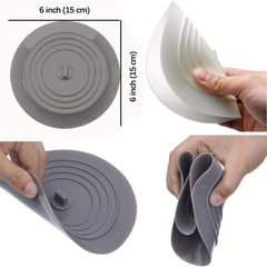 6 Inch Large Silicone Tub Stopper Drain Cover Hair Stopper
