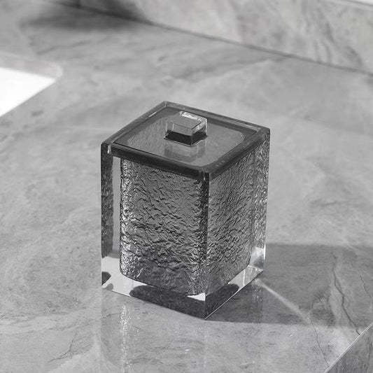 Bathroom Containers With Lid Q-Tip Holder Cotton Swab Canister