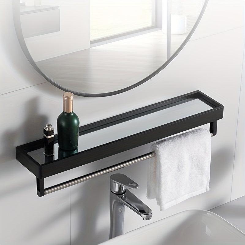 Round Bathroom Mirror Wall Mounted Without Holes 15.75inch