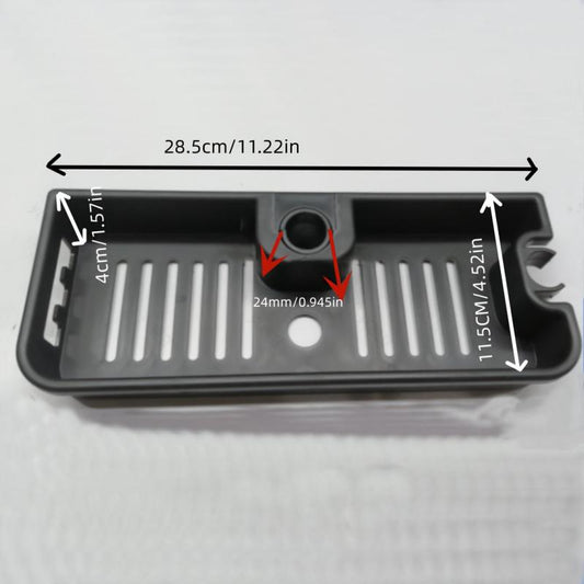 No Drill Bathroom Storage Rack with Drain Basket and Hooks