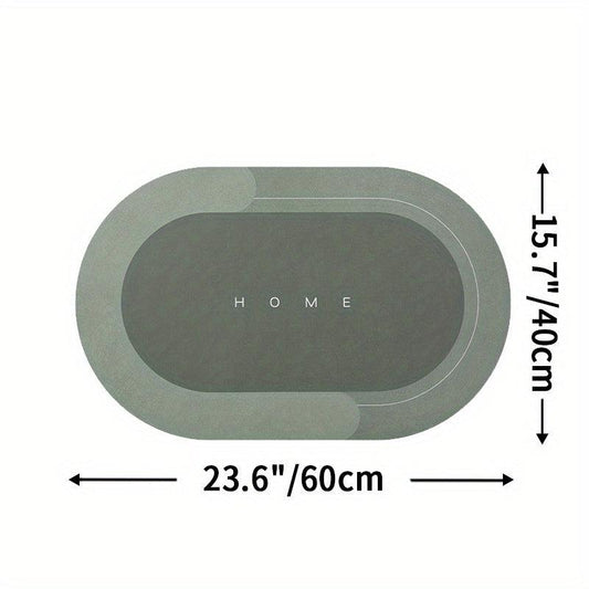 1pc Memory Foam Non Slip Bathroom Rug Fast Drying Floor Mat