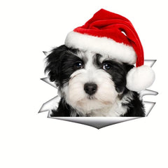 Christmas Toilet Stickers Cat Showcase Home Decor Cartoon Sticker