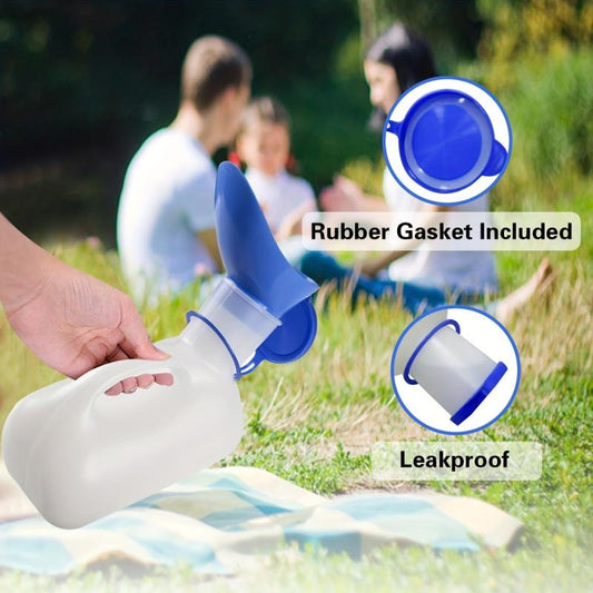 1000ML Portable Unisex Urinal Bottle with Lid for Travel Car Hiking