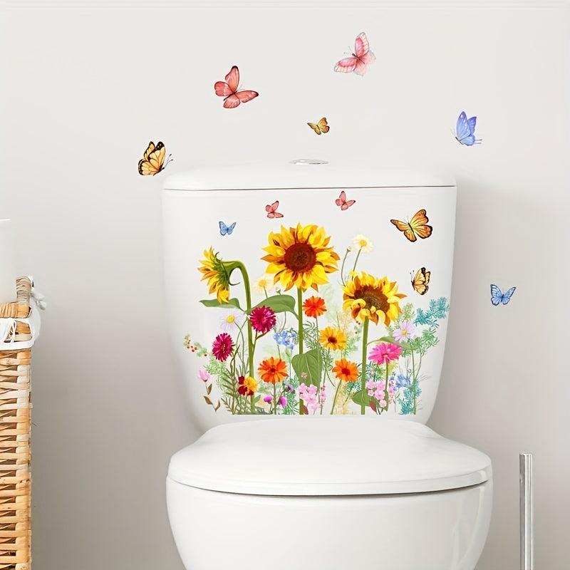 Sunflower Butterfly Wall Sticker Home Decor