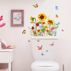 Sunflower Butterfly Wall Sticker Home Decor