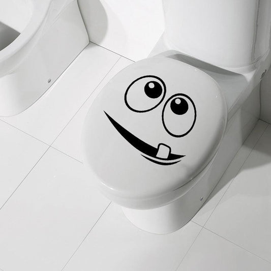 Funny Toilet Lid Decal Wall Sticker Bathroom Decor