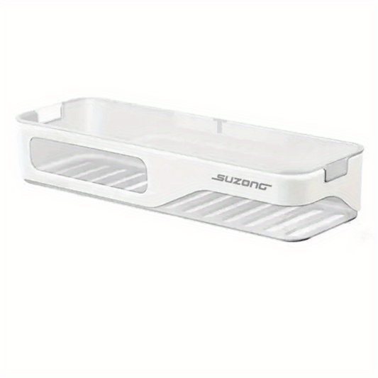 Wall Mounted Bathroom Storage Rack Plastic Bathroom Toiletries Shelf