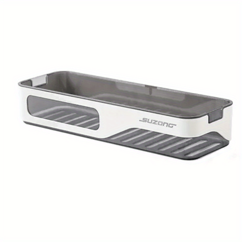 Wall Mounted Bathroom Storage Rack Plastic Bathroom Toiletries Shelf
