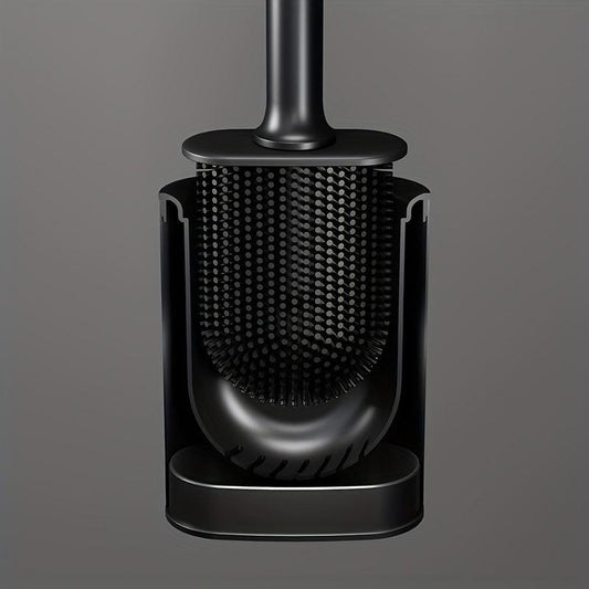 Stainless Steel Toilet Brush 360 No Dead Angle Stain Removal Leak-proof Base