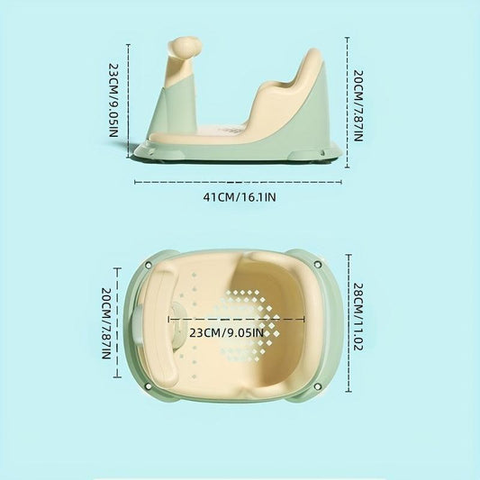Baby Bath Seat with Non Slip Cushion & Back Support