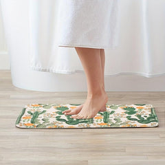 Soft Cactus Bath Mat, Non Slip, Bathroom and Kitchen Decor