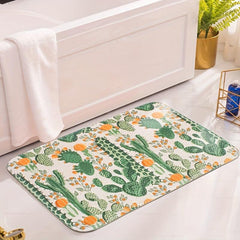 Soft Cactus Bath Mat, Non Slip, Bathroom and Kitchen Decor