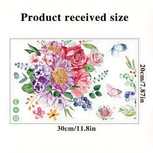 Flowers Bird Toilet Stickers Self Adhesive Bathroom Accessories