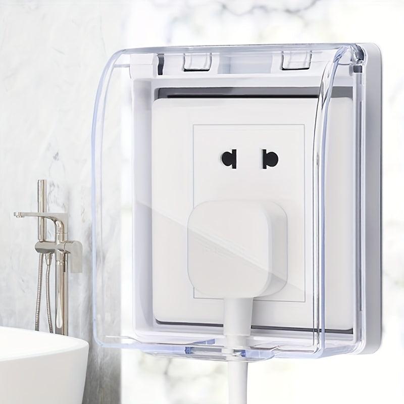 Waterproof Power Outlet Cover Box Bathroom Safety Switch Socket Protection