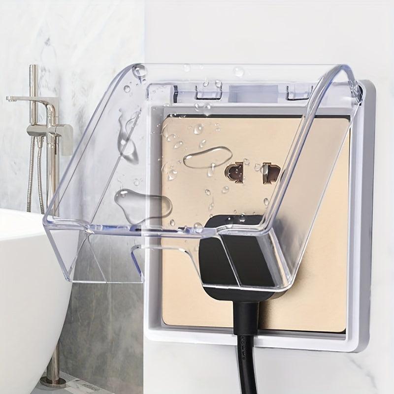 Waterproof Power Outlet Cover Box Bathroom Safety Switch Socket Protection