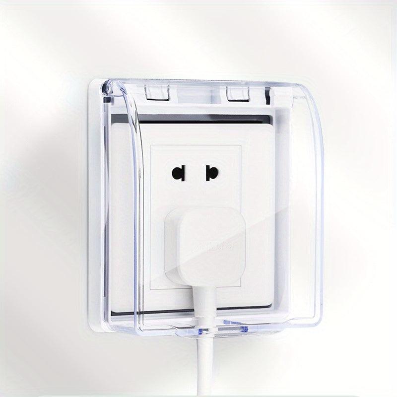Waterproof Power Outlet Cover Box Bathroom Safety Switch Socket Protection