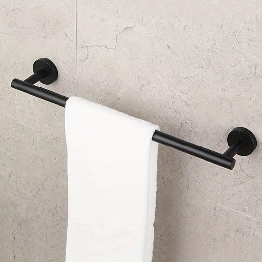 Stainless Steel Towel Bar Wall Mounted Holder with Clothes Ha