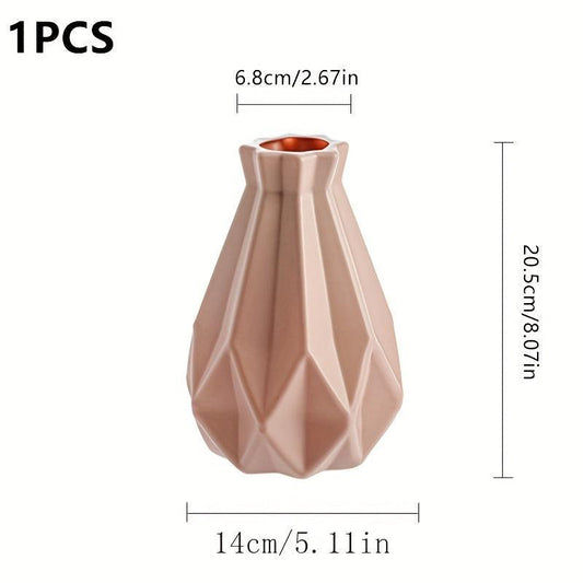 Stylish Plastic Flower Vase for Home Decor