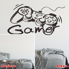 Gamepad Wall Sticker Easy Room Decor for Bedroom and Living Room