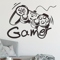 Gamepad Wall Sticker Easy Room Decor for Bedroom and Living Room