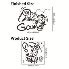 Gamepad Wall Sticker Easy Room Decor for Bedroom and Living Room
