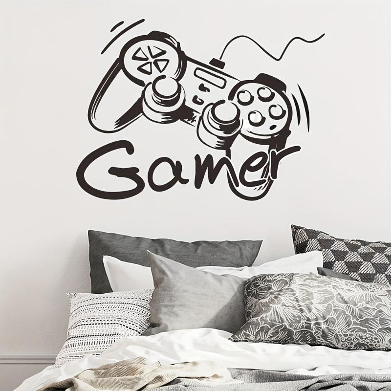 Gamepad Wall Sticker Easy Room Decor for Bedroom and Living Room