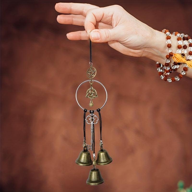 Witch Bells Magic Pagan Wall Home Room Decorative Witches Runes Altar Supplies