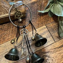 Witch Bells Magic Pagan Wall Home Room Decorative Witches Runes Altar Supplies