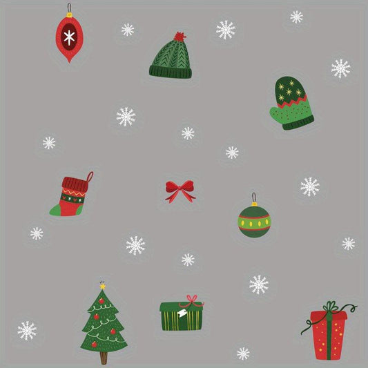 Christmas Static Sticker Santa Claus Elk Snowman Decoration Toilet Sticker