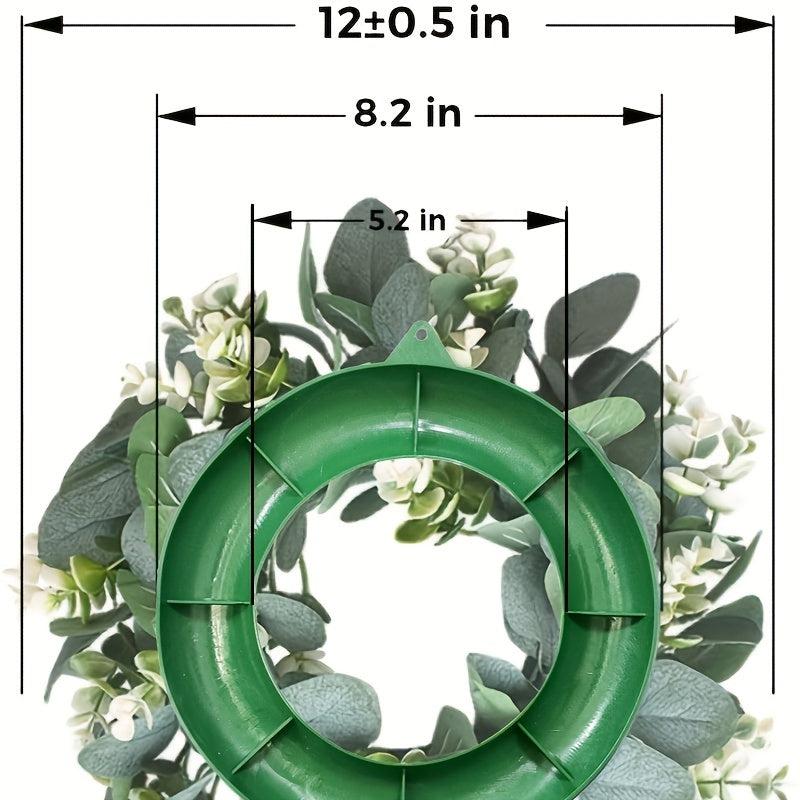 Artificial Eucalyptus Wreath for Front Door - Green Spring Summer Wall Decor