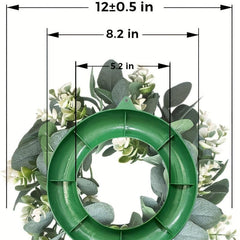 Artificial Eucalyptus Wreath for Front Door - Green Spring Summer Wall Decor
