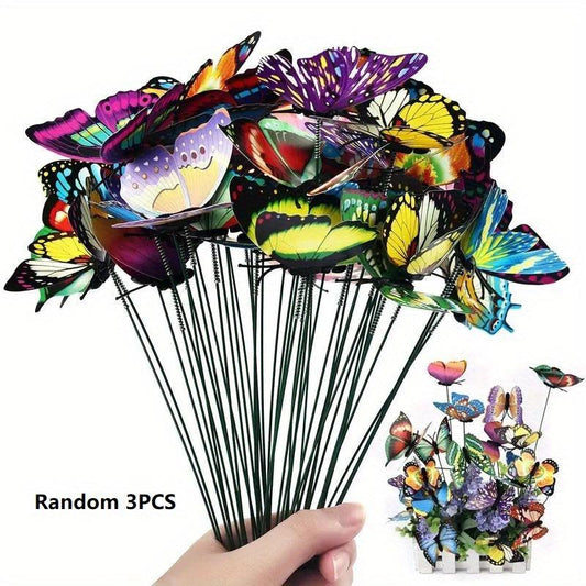 Artificial Butterfly Stakes Garden Ornaments Yard Decor