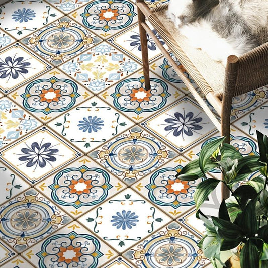 5pcs Waterproof Vintage Tile Stickers Self Adhesive Decals