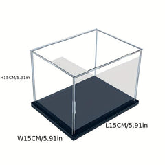 Clear Acrylic Display Case Cube Organizer Box Stand Protective Showcase