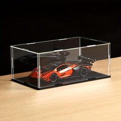 Clear Acrylic Display Case Cube Organizer Box Stand Protective Showcase