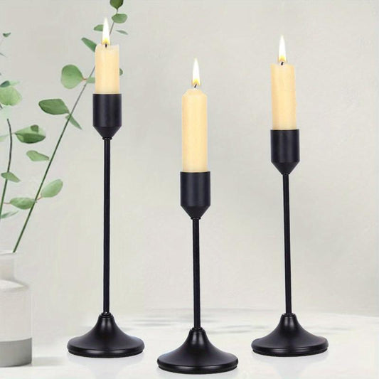 Modern Iron Candlestick for Wedding and Party Decor