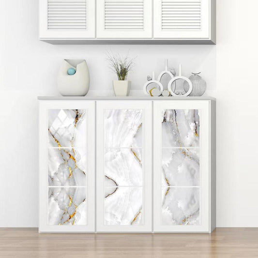 16pcs Waterproof Marble Tile Stickers - Easy to Apply and Remove