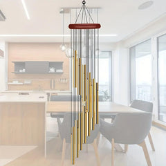 12 Tube Aluminum Wind Chime Outdoor Yard Temple Prayer Ornament Gift