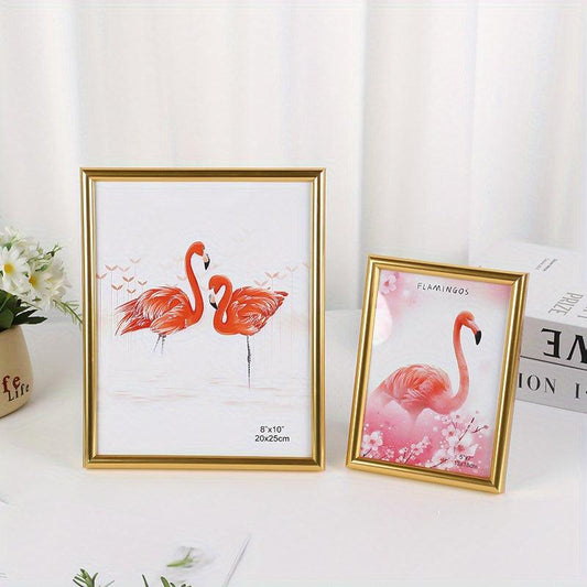 2pcs Golden Photo Frame for Room Decor